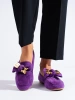 Purple Suede Loafers