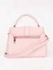 Light Pink Small Handbag with Gold Accents