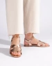 Golden Flat Sandals