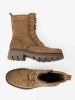 Classic Suede Worker Boots in Brown Shade