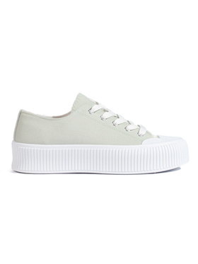Green Platform Sneakers