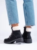 Cozy Black Winter Boots with Faux Fur Lining