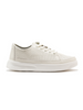 White Leather Perforated Sneakers by Sergio Leone