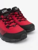 Buty trekkingowe męskie na grubej podeszwie DK czerwone Aqua Softshell