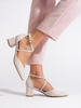 Light Beige Pointed-Toe Sandals