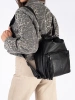 Stylish Black Backpack Purse with Tassels