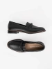 Black loafers with leather insole Sergio Leone