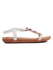 White Lightweight Flat Sandals