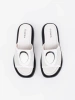 Black and white comfortable platform slides