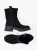 Black ankle boots with thick sole