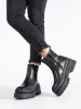 Black Platform Ankle Boots
