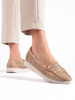 Dark Beige Lattice Loafers