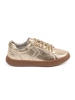 Sergio Leone Women's Gold Leather Sneakers
