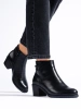 Classic Black Heeled Boots by Daszy�ski