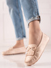 Beige Loafers with Bow