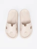Women's Platform Slides Light Beige