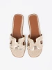 Women's Gold Flat Sandals