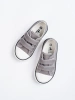 Gray Velcro Sneakers for Kids