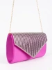 Pink Petite Crystal-Embellished Clutch Bag