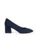 Navy Blue Suede Pumps Sergio Leone