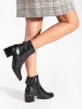 Sleek Black Ankle Boots with Elegant Heel