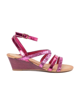 Pink Wedge Sandals