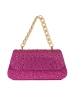 Sparkly Pink Mini Bag with Gold Handle