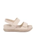 Light Beige Women's Velcro Sandals