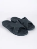 Men's navy blue pool slides