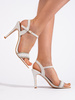 White Chic Heeled Sandals