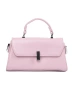 Small pink shoulder bag with a handle