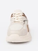 Beige Women's Sneakers on Thick Sole