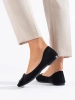 Suede Black Ballet Flats