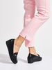 Black Wedge Loafers