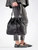Women's Black Bucket Bag