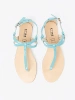 Women's blue flip-flop sandals
