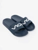 Navy Blue Slides with Inscription