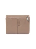 Small beige women's wallet made of eco-leather