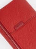 Small red women's wallet made of faux leather