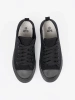 Comfortable black low-top sneakers