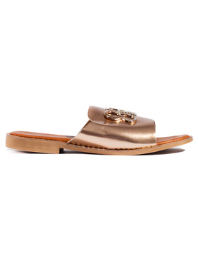 Chic Gold Slip-Ons