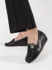 Black women's shoes with hidden wedge