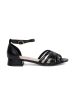 Elegant Black Low-Heel Sandals