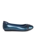 Sparkling Blue Metallic Ballet Flats