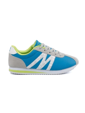 Blue-gray sports shoes