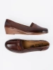Low wedge loafers