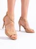 Chic Beige High-Heel Sandals by Sergio Leone