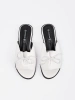 White flat bow slides