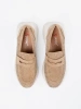 Beige shoes with thick sole