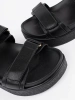 Black Elegant Platform Sandals